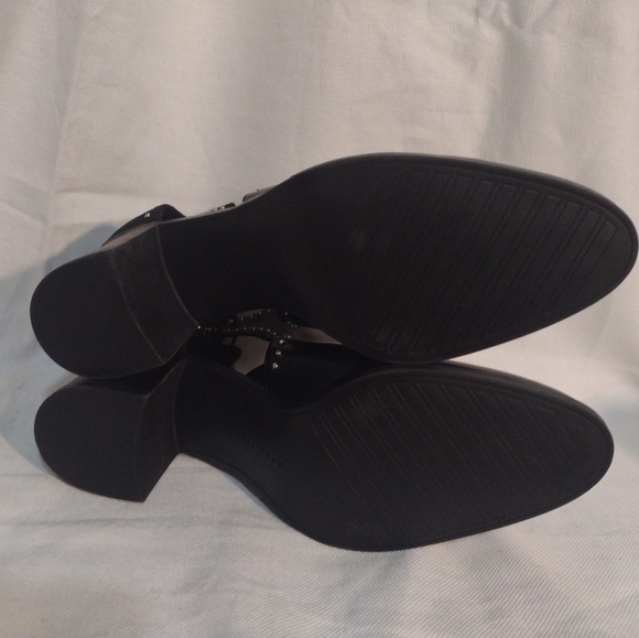 NWOT Zara Trafalac Size 11 Studded Ankle Boots - Picture 10 of 11